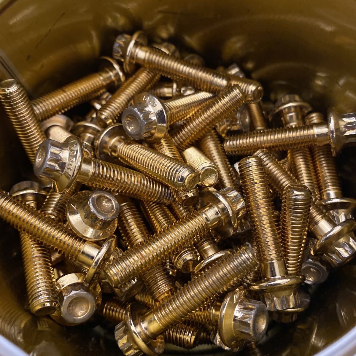 WORK 純正 ピアスボルト ゴールド 80本 EQUIP REZAX VS XX KF etc .(5 