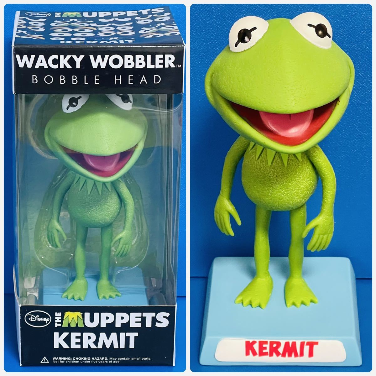 FUNKO ファンコ ディズニー KERMIT カーミット ボビングヘッド フィギュア インテリア雑貨 アメリカ雑貨 新品 ワケあり No.A