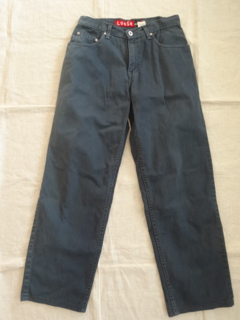 USA製　LEVI'S リーバイス　SILVER TAB LOOSE 　ツイルパンツ　30Ｘ32 　ヴィンテージ　VINTAGE 90's