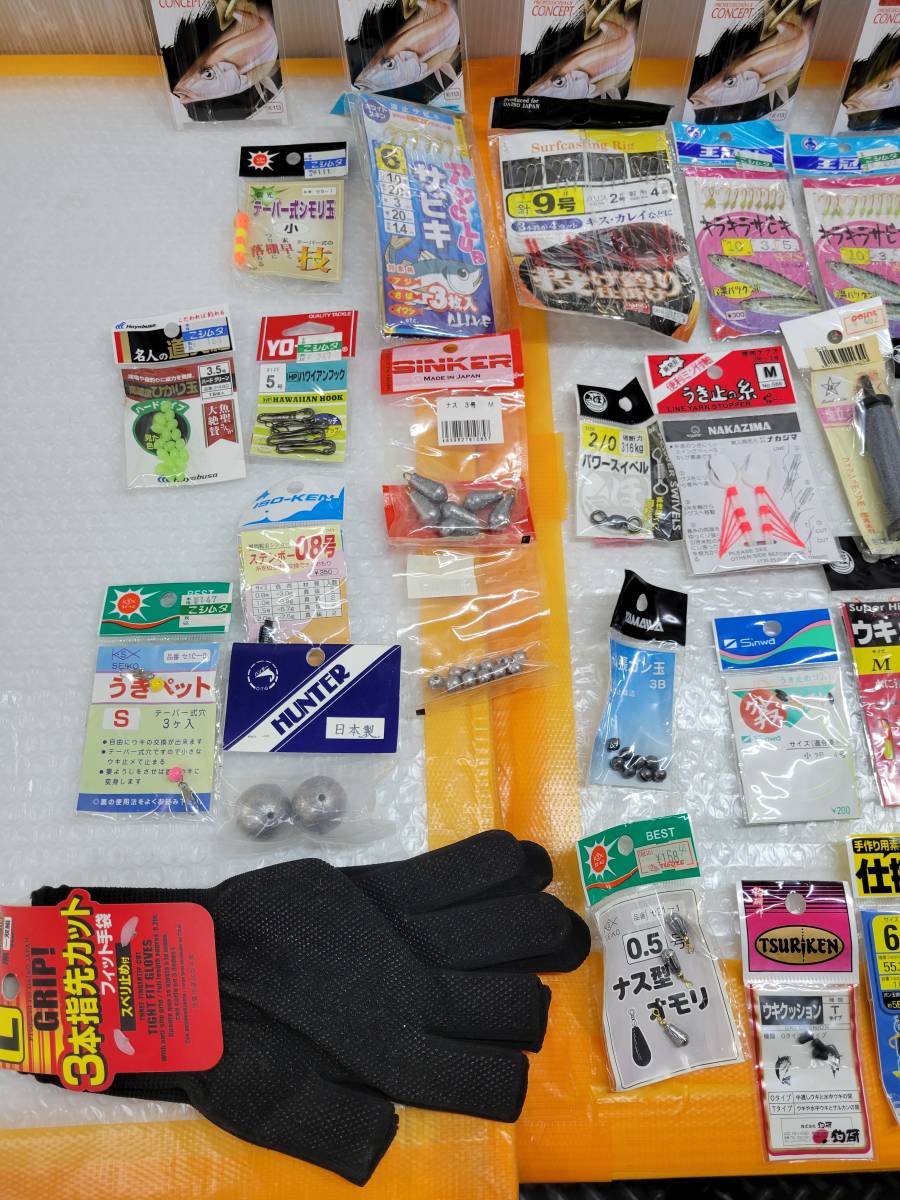 未使用品有り！ 釣り具 まとめ Δ7597VΔ 現状品 ウキ 釣り針 錘 針はずし テグス ハリス 仕掛け 天秤 趣味 魚釣り 海釣り 大量 ストック