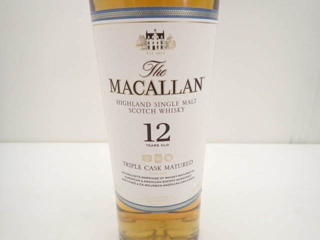 未開栓】The MACALLAN ザ・マッカラン 12年 トリプルカスク ウイスキー