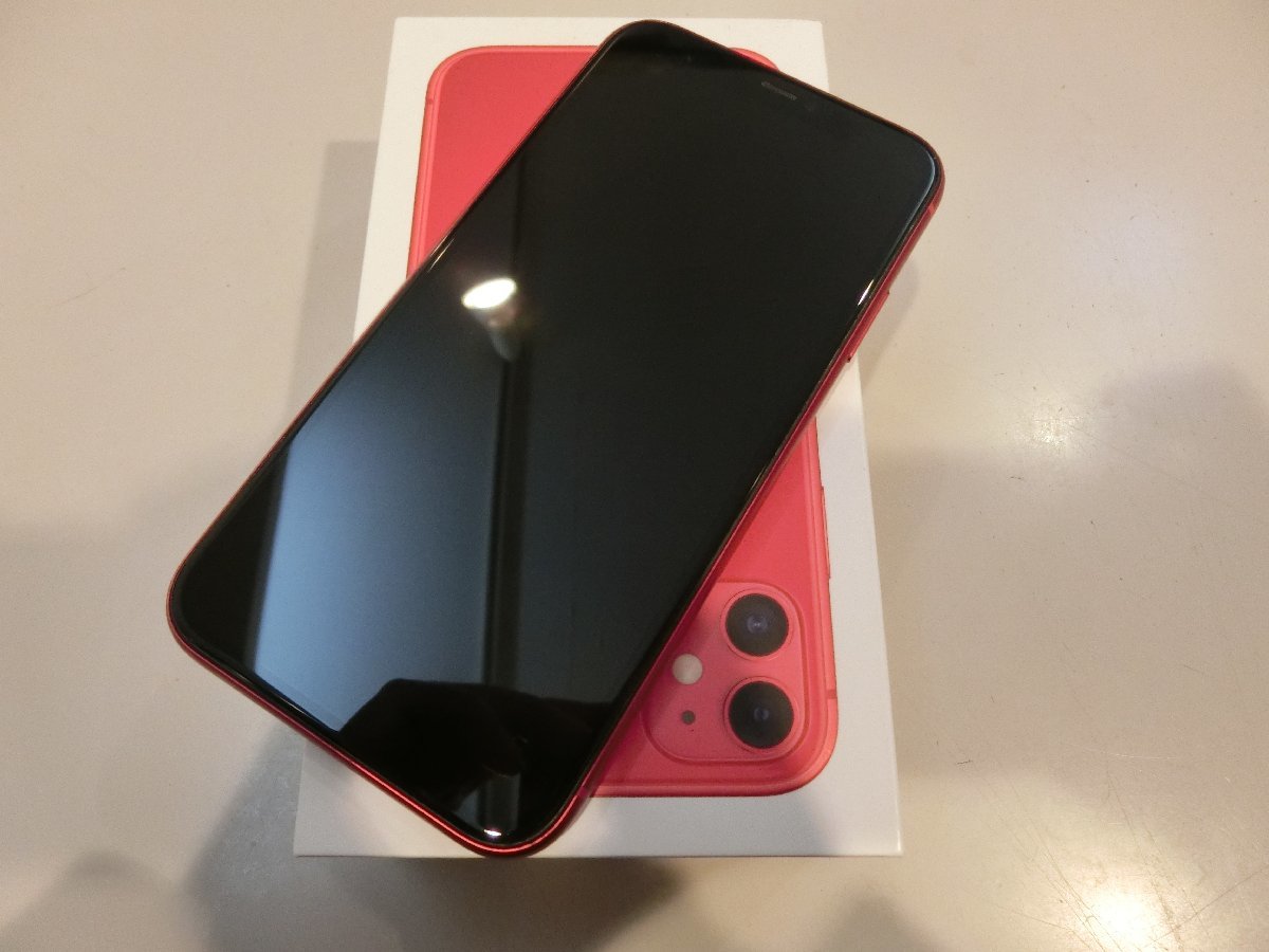 SIMフリー☆Apple iPhone11 128GB レッド 美品☆ SIMフリー