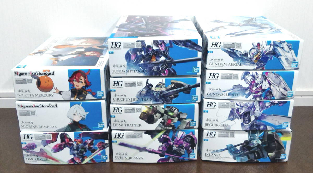 機動戦士ガンダム 水星の魔女 HG フィギュアライズスタンダード 計11点