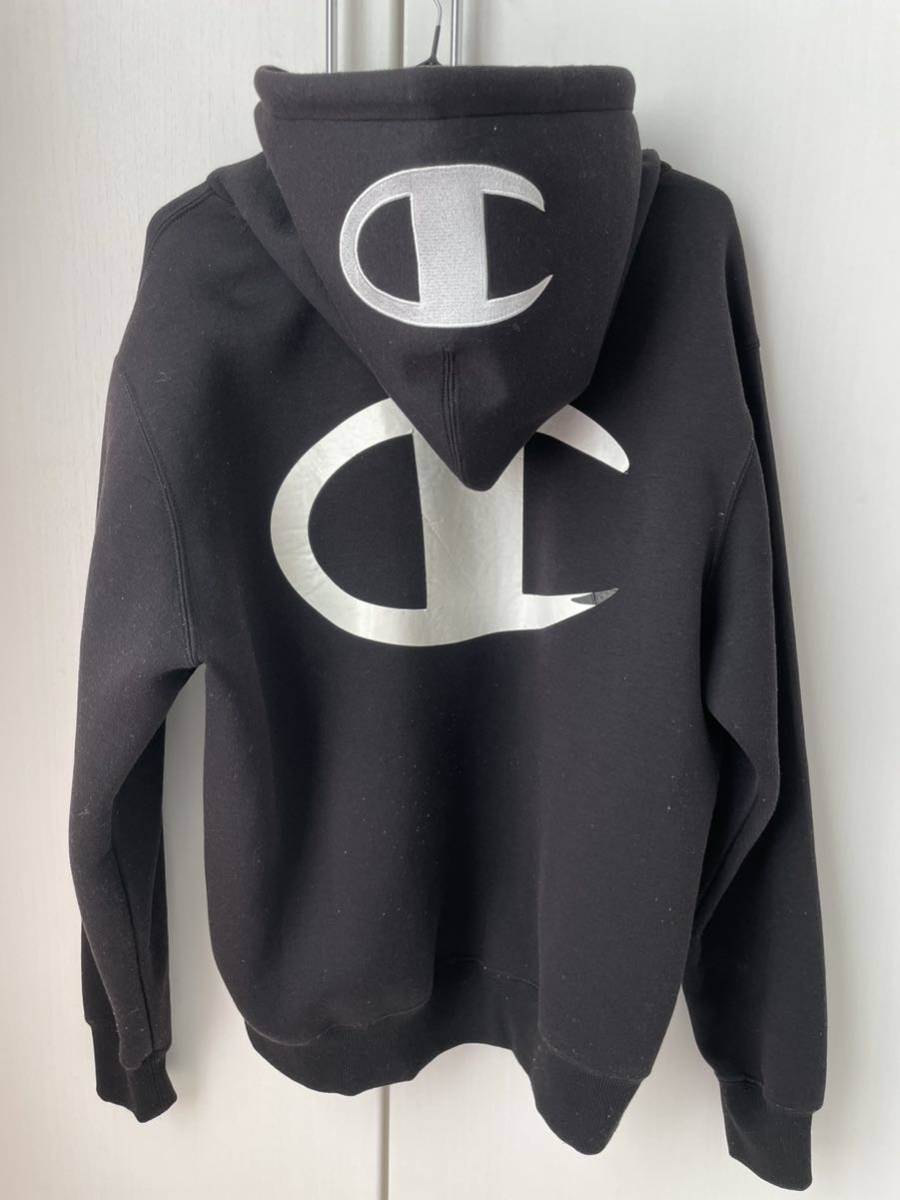 チャンピオン アトモス atmos ビッグロゴ スウェットパーカー パーカー Lサイズ