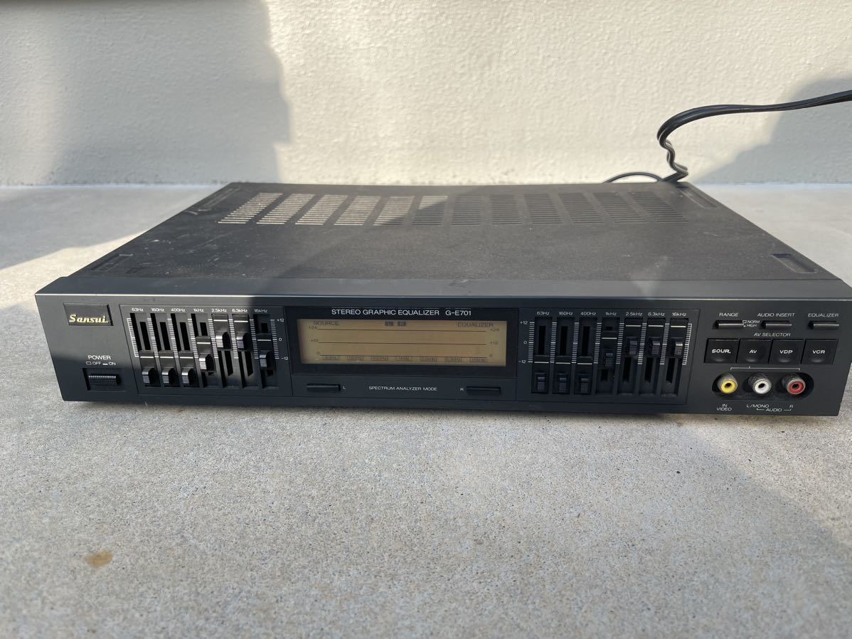 サンスイ Sansui☆グラフィックイコライザー/G-E701/通電確認済み/動作