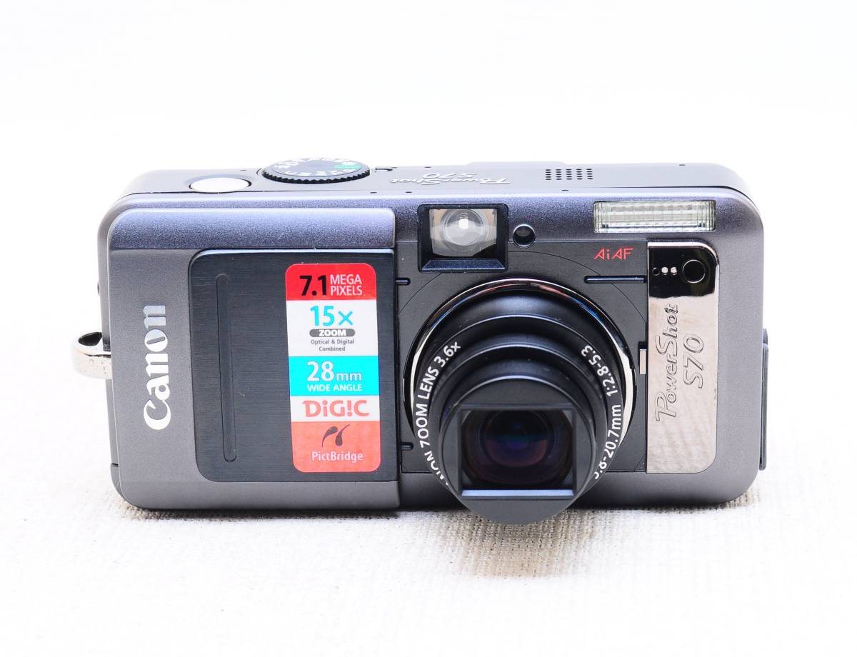 カメラ 【動作好調】 CANON キャノン POWERSHOT S70 コンデジ カメラ