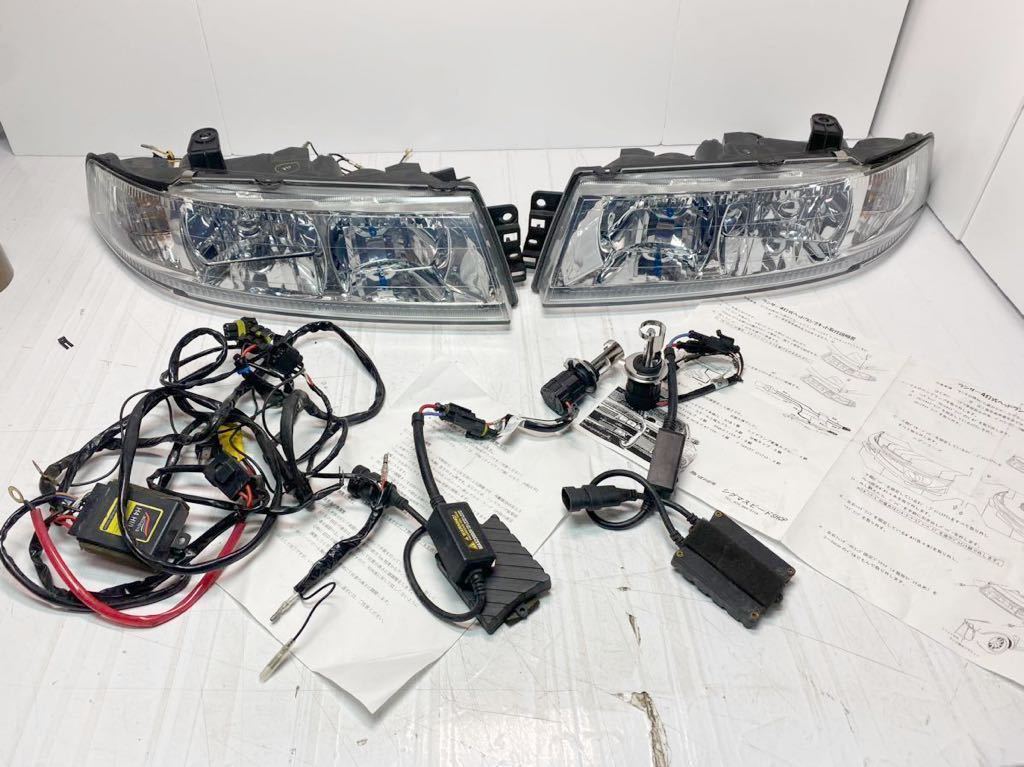 MITSUBISHI三菱 ランサー ランエボ 5 6 CT9A ヘッドライト 社外 4灯 シグマスピードSHOP マキネン