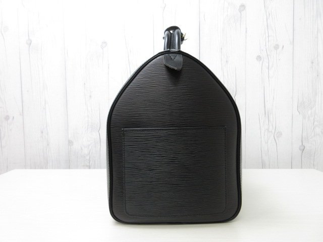 極美品 新品同様 LOUIS VUITTON ルイヴィトン エピ キーポル45 ノワール ボストンバッグ ハンドバッグ バッグ M59152 レザー黒メンズ56392a