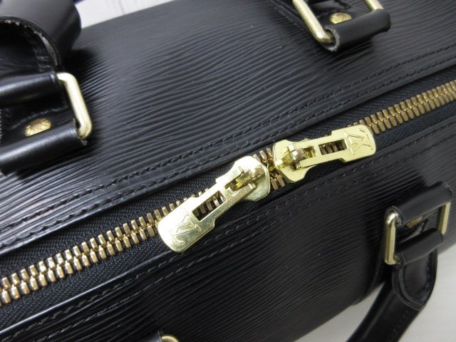 極美品 新品同様 LOUIS VUITTON ルイヴィトン エピ キーポル45 ノワール ボストンバッグ ハンドバッグ バッグ M59152 レザー黒メンズ56392a