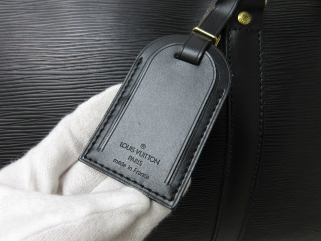 極美品 新品同様 LOUIS VUITTON ルイヴィトン エピ キーポル45 ノワール ボストンバッグ ハンドバッグ バッグ M59152 レザー黒メンズ56392a