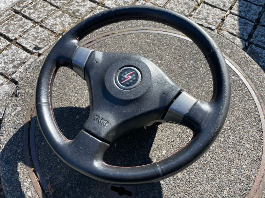 NARDI 皮 ステアリング ナルディ ハンドル イタリア レザー ブラック