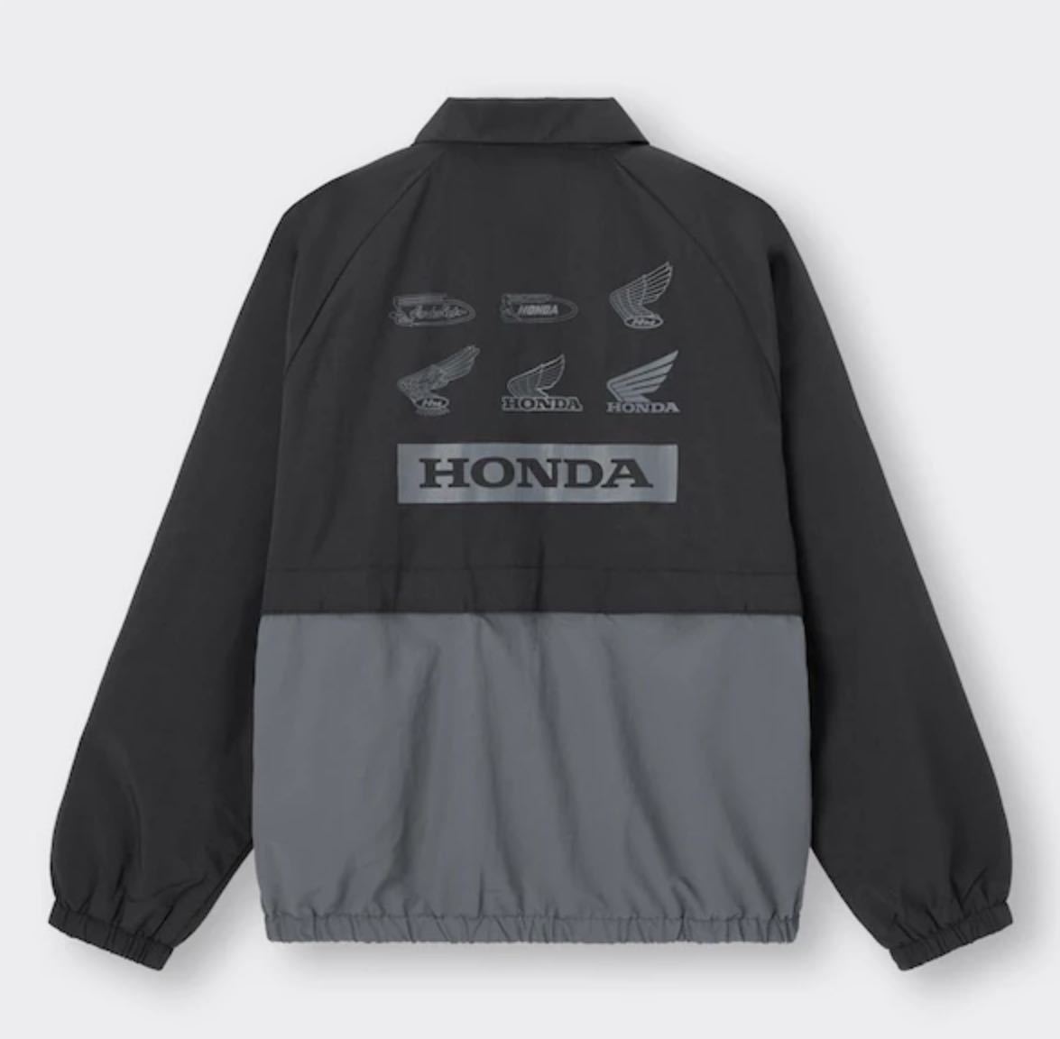 新品 GU HONDA ジップアップブルゾン ジャケット Lサイズ ホンダ black 