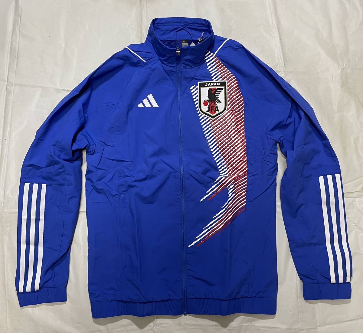 新品 L アディダス ADIDAS サッカー日本代表 上下 ブルー 青 トラベル 