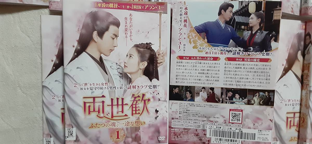 両世歓~ふたつの魂、一途な想い~　中国ドラマDVD全18巻セット　レンタル落ち　送料210円～　アラン・ユー， チェン・ユーチー