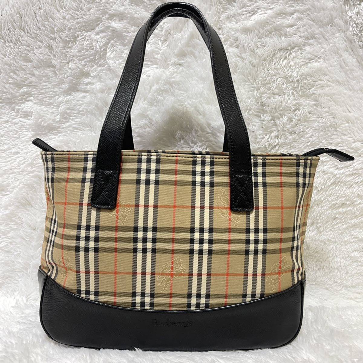 BURBERRY バーバリー ハンドバッグ ノバチェック シャドーホース