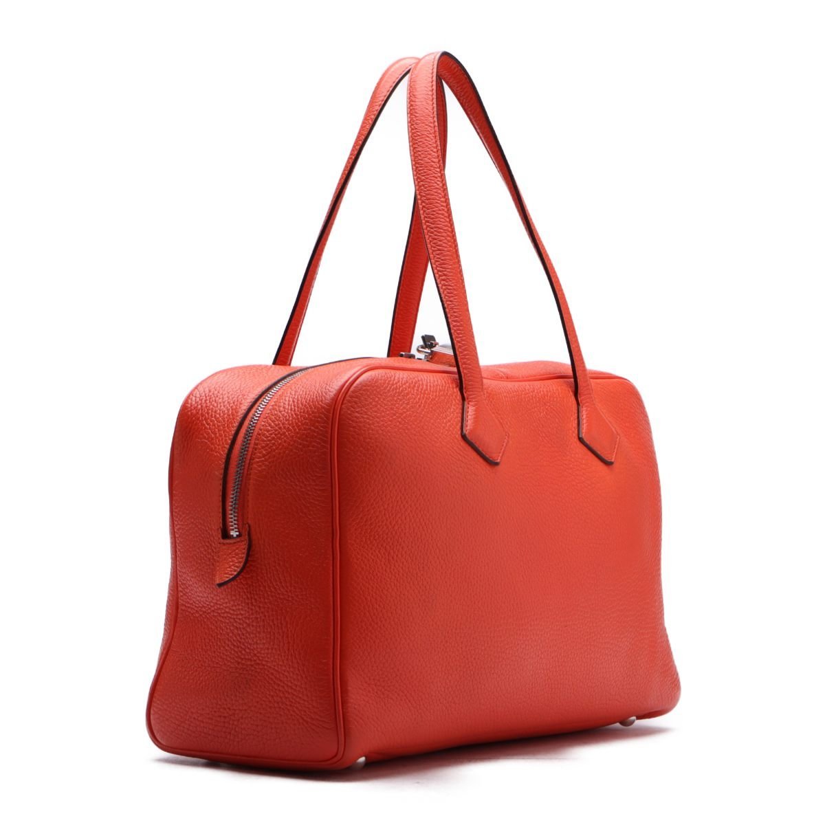 1円美品☆エルメス☆ヴィクトリア35 トリヨンクレマンス ボストン 
