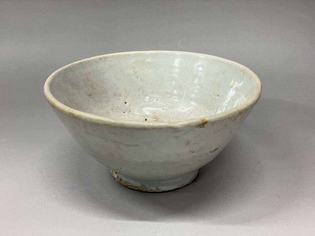 古陶磁器 白磁碗 ① 茶碗 鉢 　　　検） 朝鮮陶磁器 焼物 茶道具