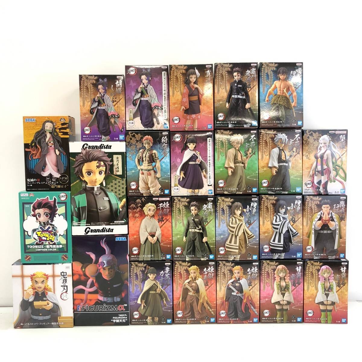 No.9949 ☆1円～ 鬼滅の刃 プライズフィギュアまとめ 堕姫 宇髄天元 伊