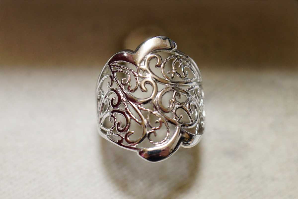 x84 シルバー リング 指輪 約10号 ヴィンテージ アクセサリー SILVER刻印 ビンテージ アンティーク 装飾品 シルバーリング
