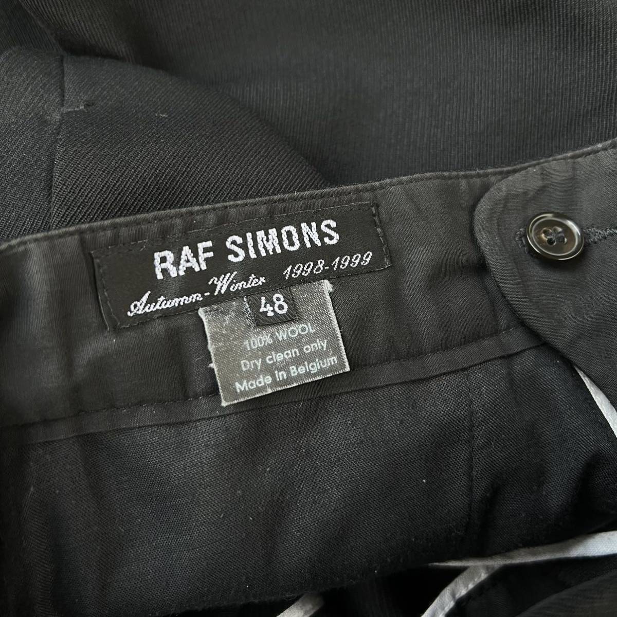 98aw Raf Simons BLACK PALMS期 ワイドパンツ スラックス ブラック 