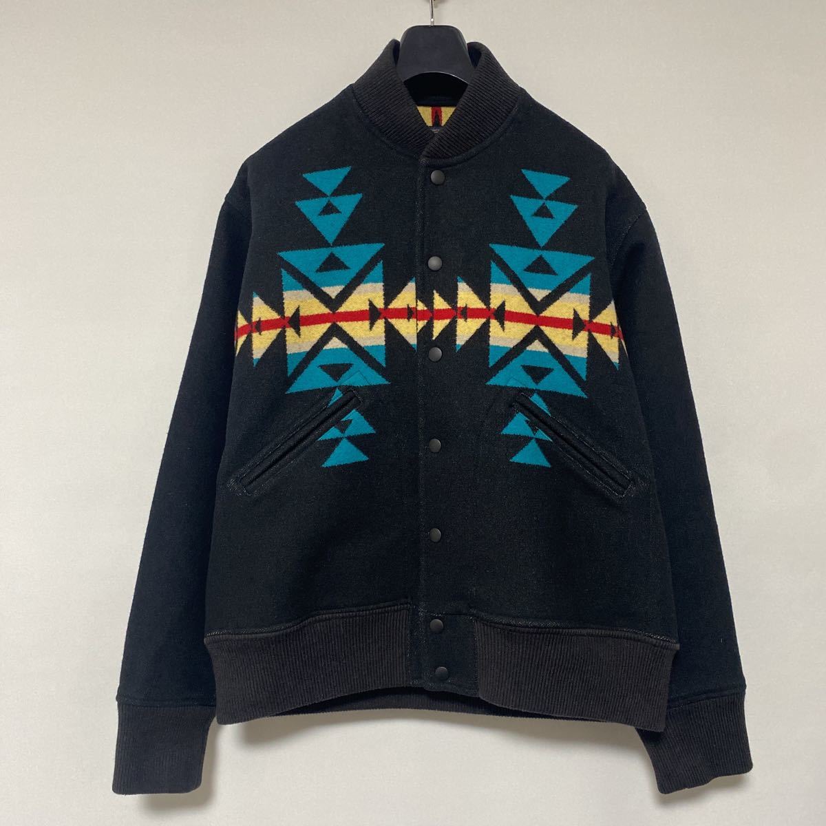 美品 Pendleton ウール ネイティブ 柄 ボンバー ジャケット M ペン