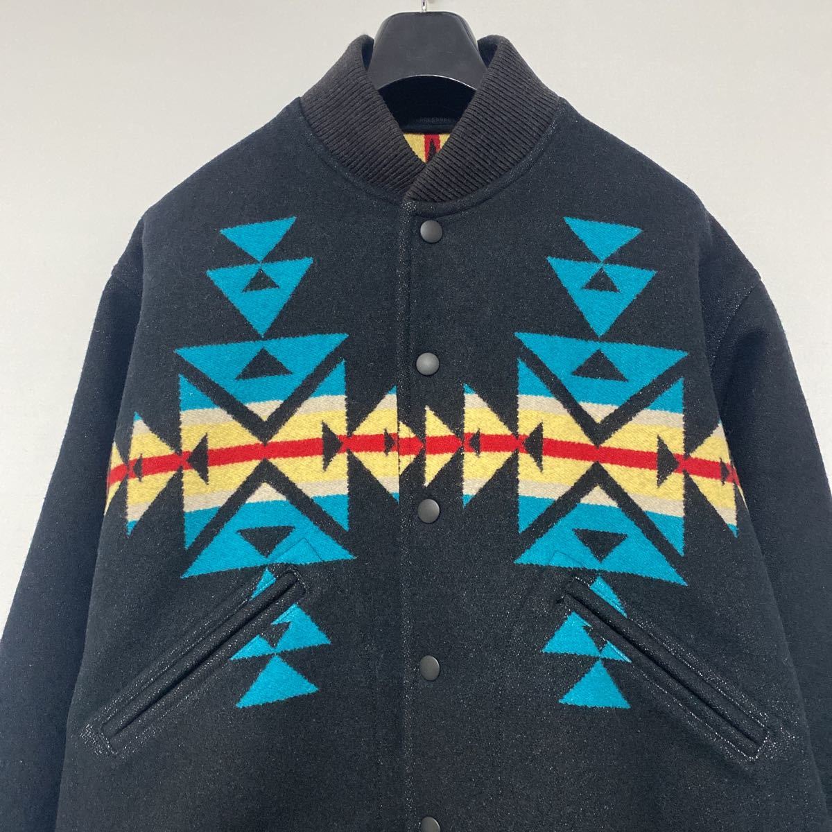 美品 Pendleton ウール ネイティブ 柄 ボンバー ジャケット M ペン