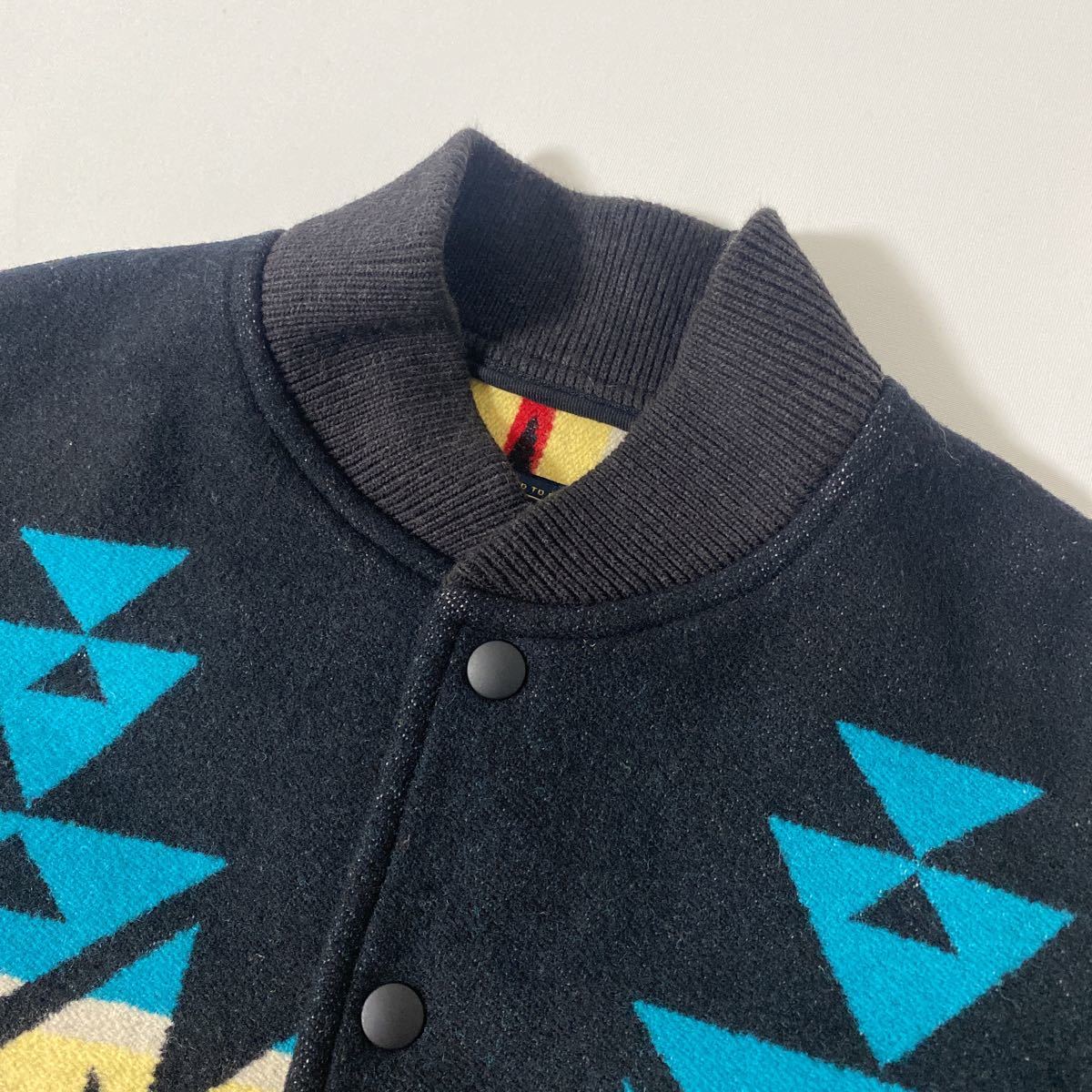 美品 Pendleton ウール ネイティブ 柄 ボンバー ジャケット M ペン