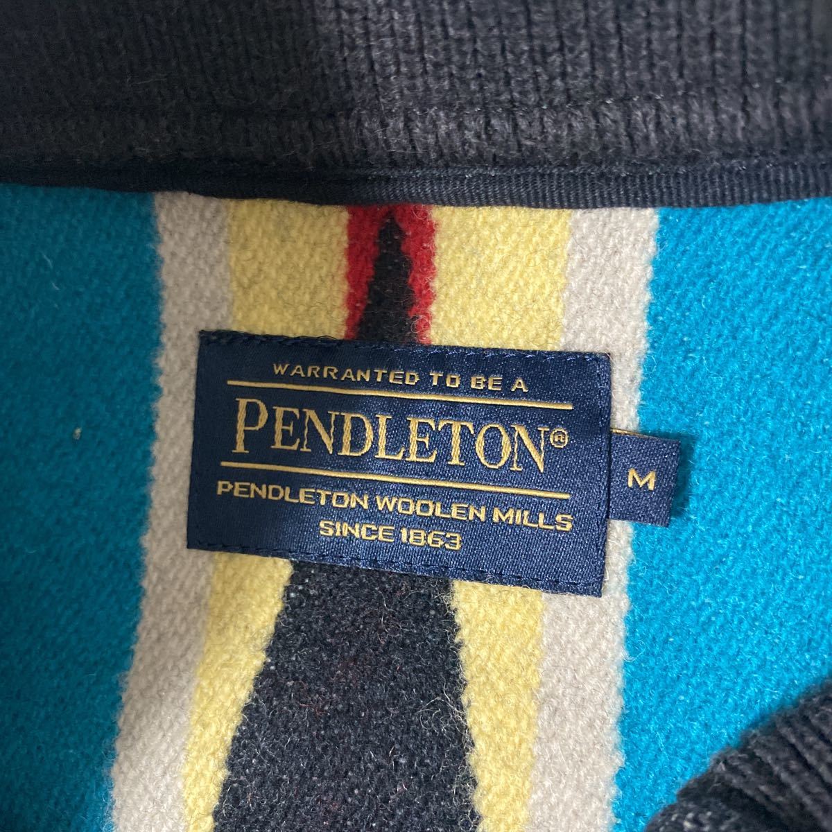 美品 Pendleton ウール ネイティブ 柄 ボンバー ジャケット M ペン
