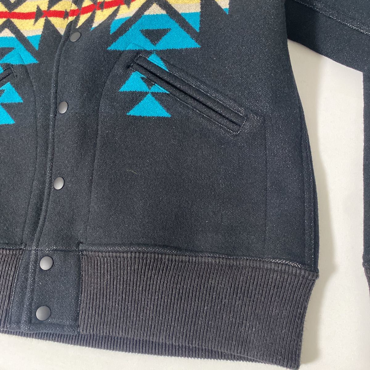 美品 Pendleton ウール ネイティブ 柄 ボンバー ジャケット M ペン