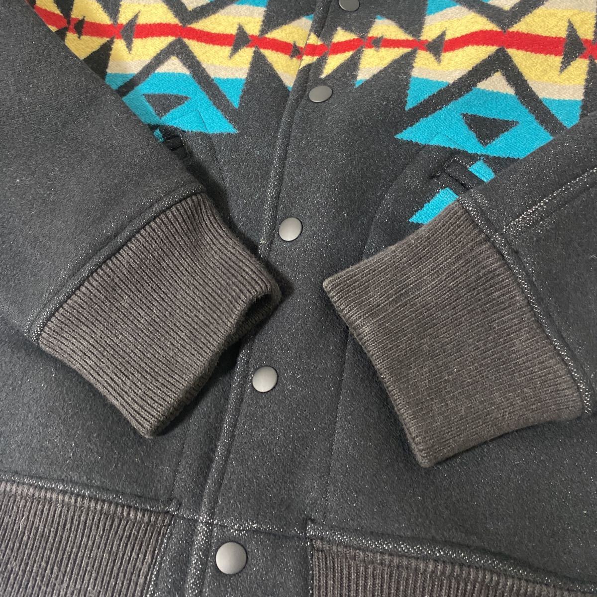 美品 Pendleton ウール ネイティブ 柄 ボンバー ジャケット M ペン