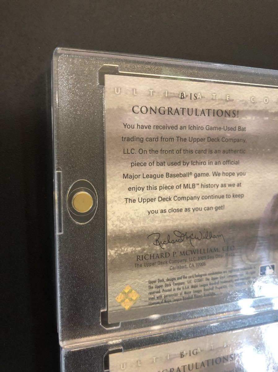 2001 ultimate collection ICHIRO game bat GOLD + SILVER イチロー 