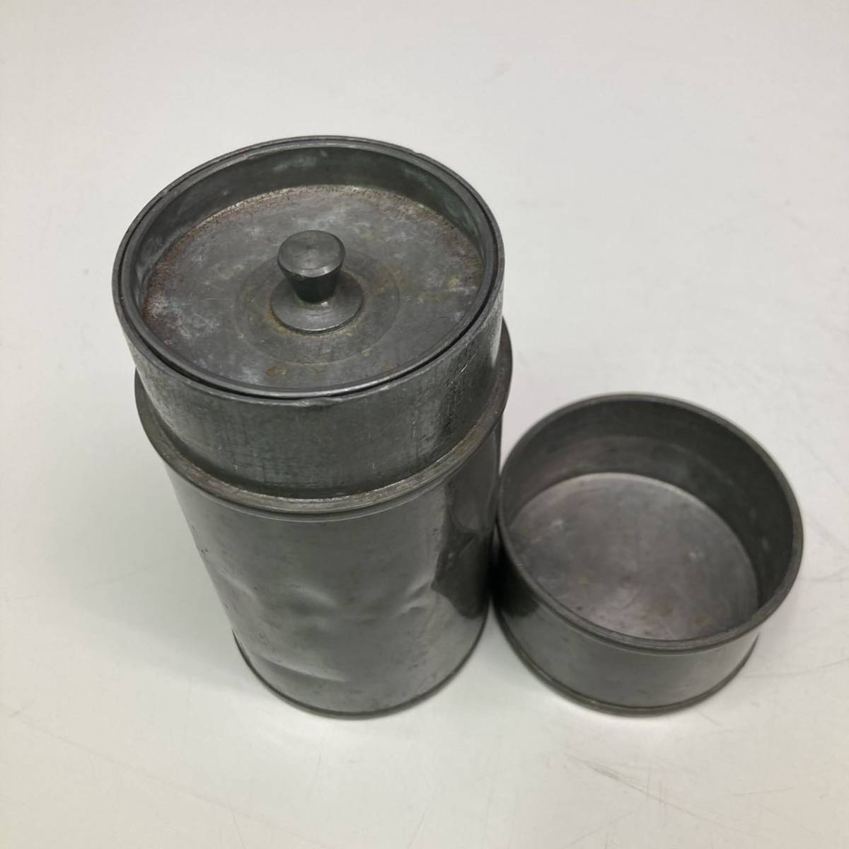 煎茶道具 茶壷 中国古玩 茶入 唐物 古錫製 古錫 茶心