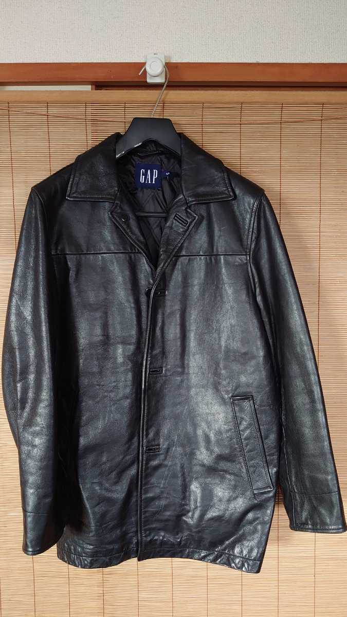 GAP オールド レザージャケット 黒 Sサイズ 牛革 激レア popeye USA 