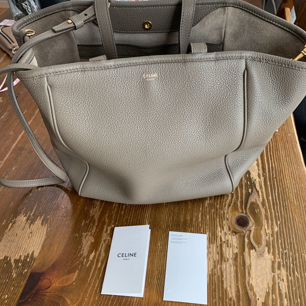 CELINE フォールドカバ　トープ CELINE（セリーヌ） スモールフォールドカバ トープ 194073 トート