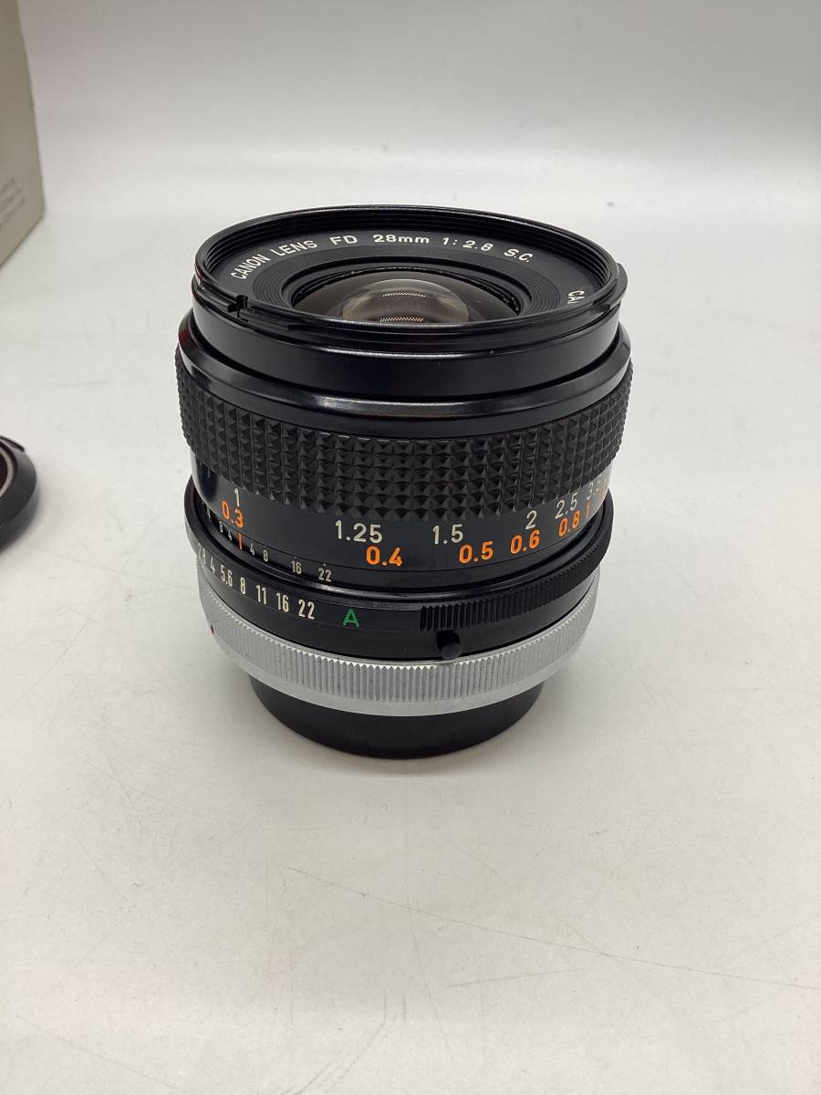 Canon FDマウント 28mmF2.8 S.C. 中古レンズ F597 Yahoo