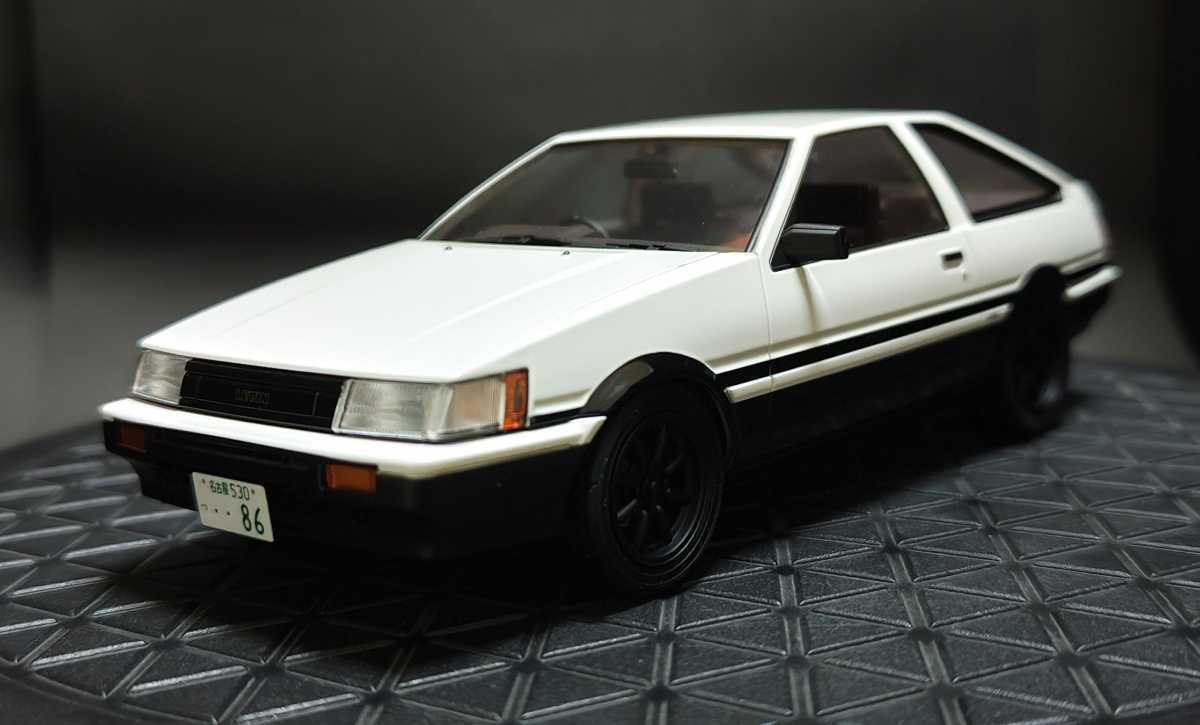 アオシマ 1/24 プリペイントモデル AE86 LEVIN 完成品 ハチロク 86 