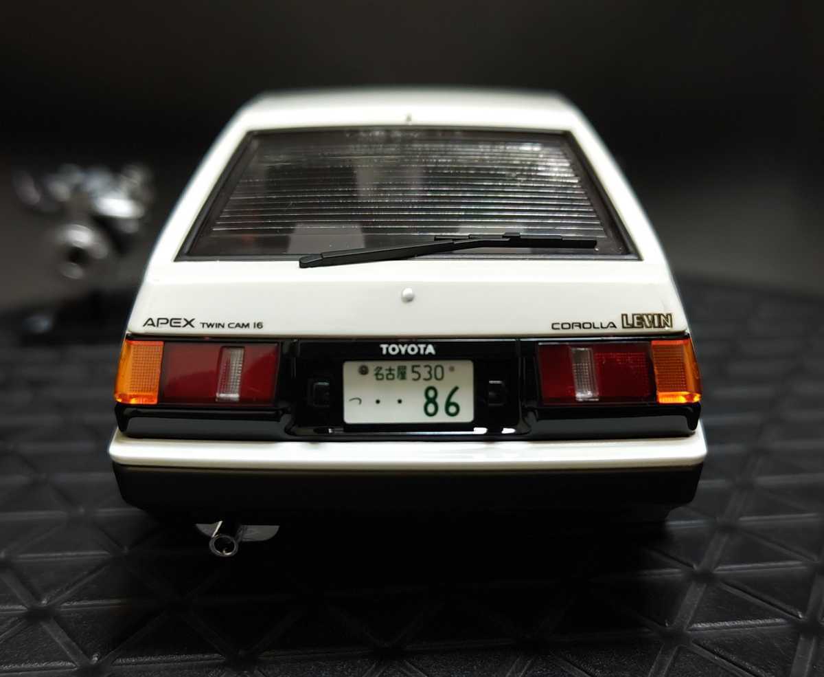 アオシマ 1/24 プリペイントモデル AE86 LEVIN 完成品 ハチロク 86 
