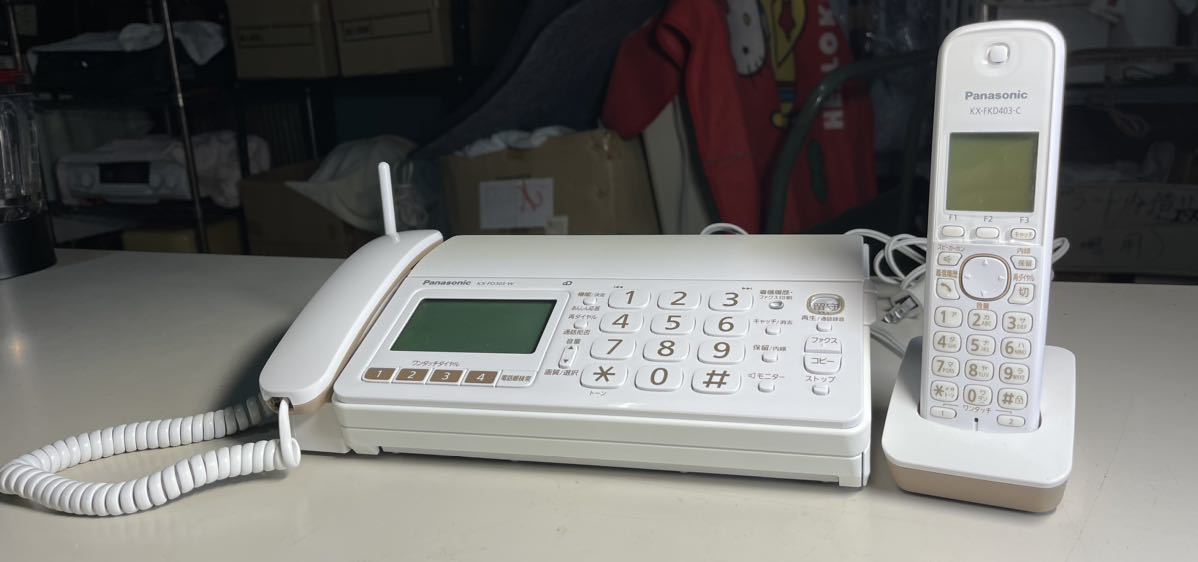 Panasonic パーソナルファックスKX-PD303DL子機KX-FKD403-C