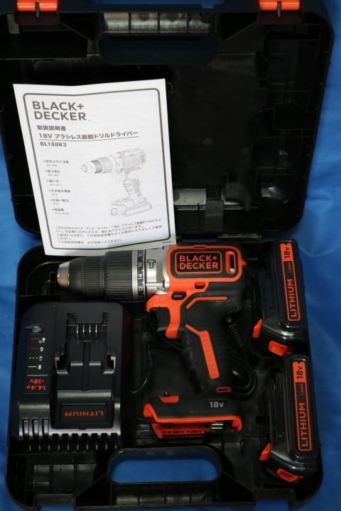 【数量限定，HOT】 〇 ブラックアンドデッカー ブラシレス振動ドリルドライバー BL188K2(本体)｜売買されたオークション情報、yahooの商品情報をアーカイブ公開 - オークファン 振動ドリル、コアドリル