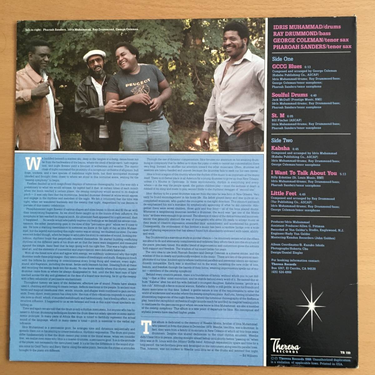 IDRIS MUHAMMAD/KABSHA/USオリジナル盤LP/PHAROAH SANDERS参加