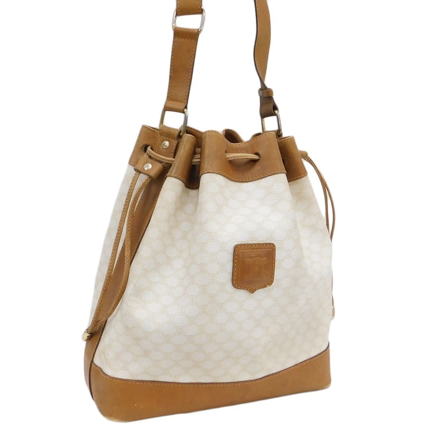 CELINE セリーヌ マカダム柄 巾着型 1円 肩掛け トリオンフ スモール 