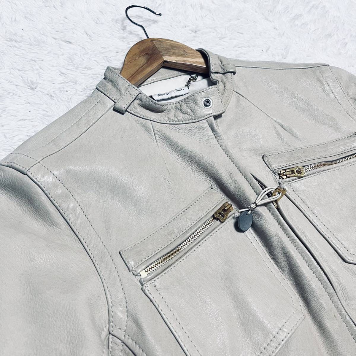希少 Lサイズ 定価10万円 DIESEL ディーゼル カウハイド ライダース 