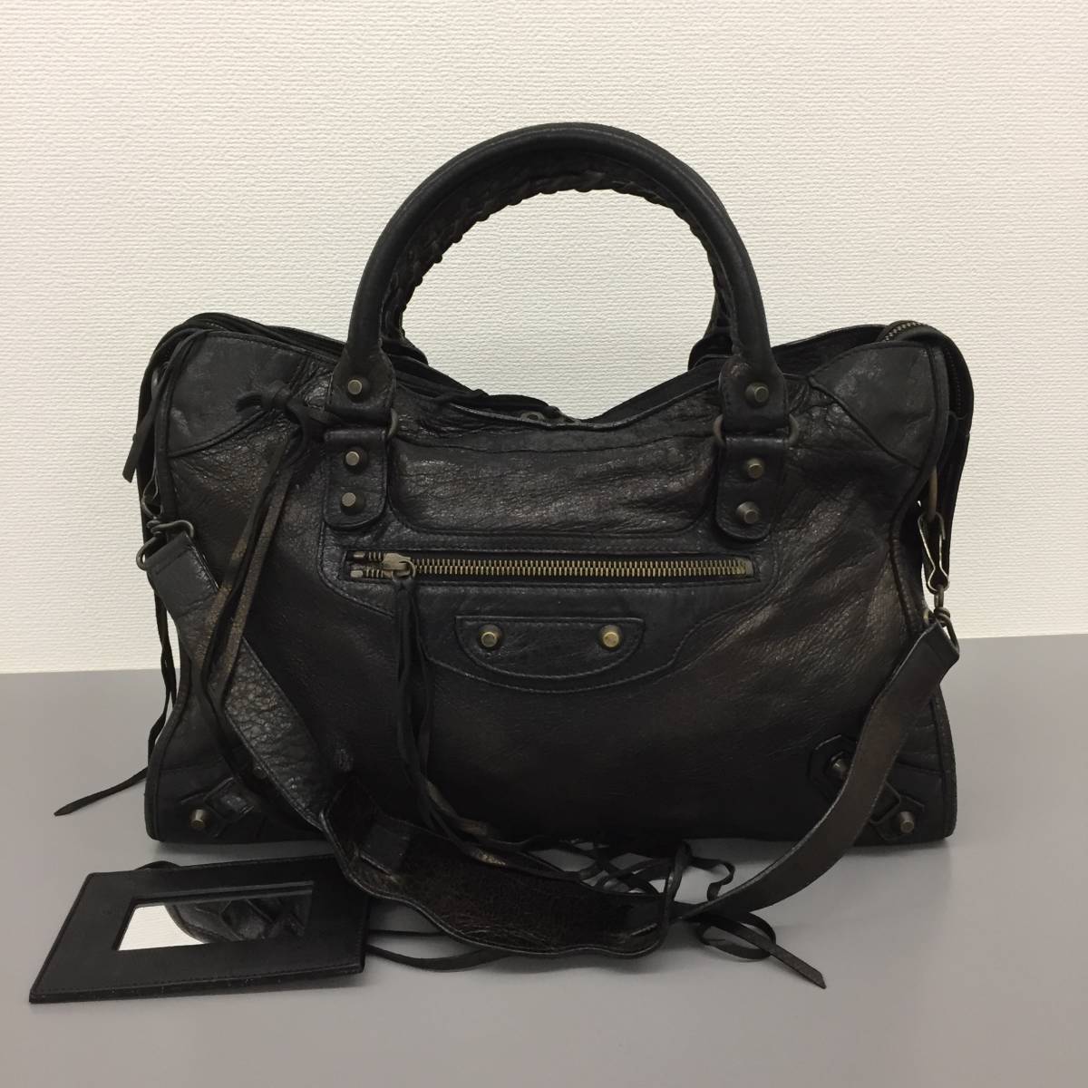 BALENCIAGA バレンシアガ ザシティ 2way ハンドバッグ ショルダー 