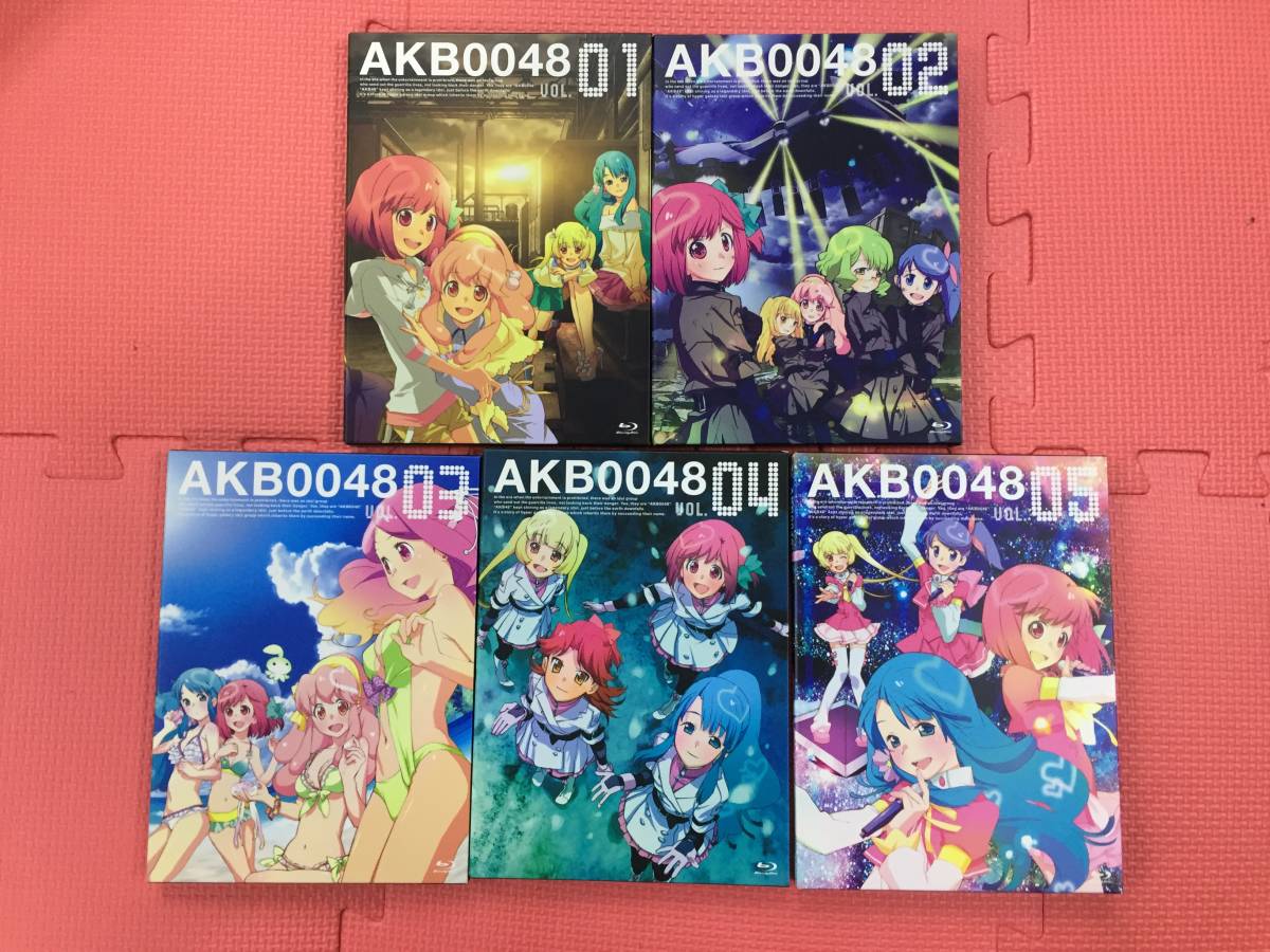 M1084/60/100】Blu-ray☆AKB0048 ブルーレイ全5巻セット☆収納BOX付き 