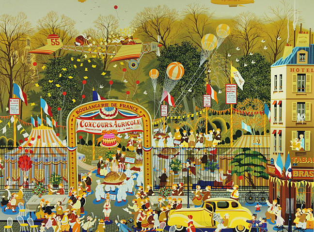 ヒロヤマガタ【ブローニュの森のベーカリー】 シルクスクリーン