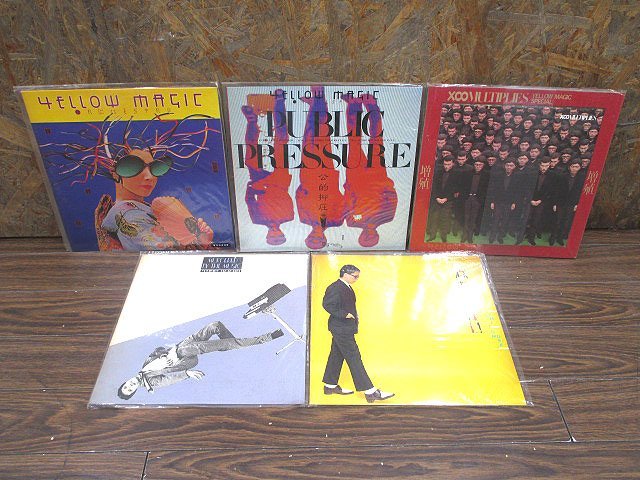 YMO/高橋幸宏/大村憲司 LP レコード 5枚セット テクノポップ 音楽殺人 春が
