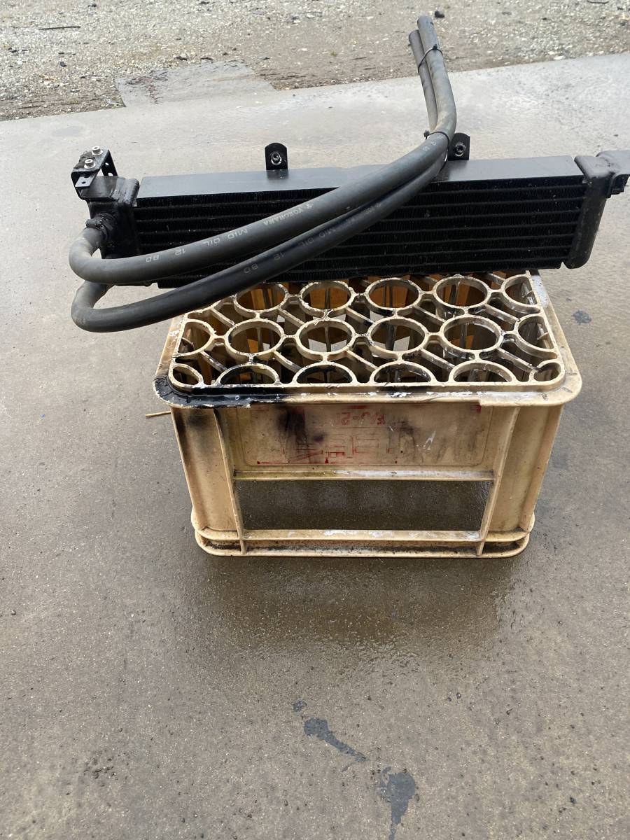 オイルクーラー ダミー 旧車 街道レーサー ホース付き ダミーオイル