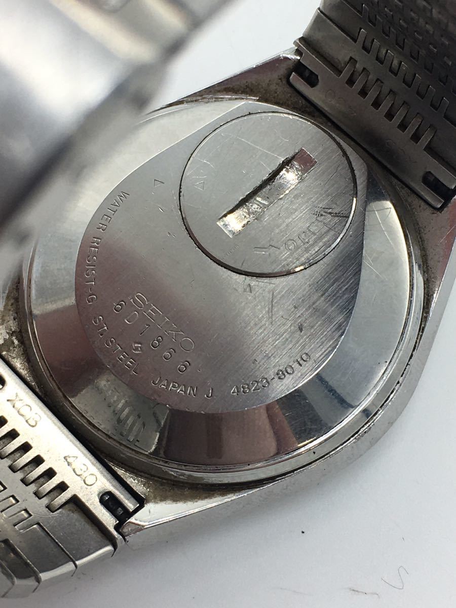 丸 SEIKO セイコー KING QUARTS キングクォーツ 4823-8010 電池切れ 