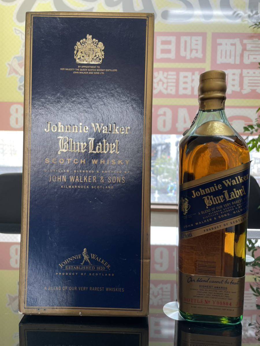 ☆JOHNNIE WALKER☆ ジョニーウォーカーブルーラベル スコッチウイスキー 750ml 43% / 箱 冊子 付き 