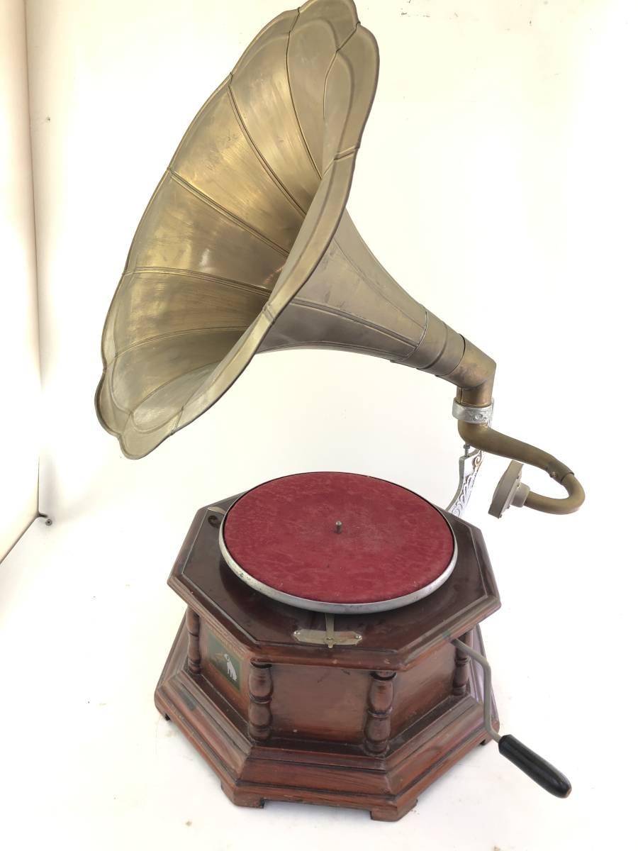 His Master's Voice 蓄音機 アンティーク His Master's Voice 蓄音機